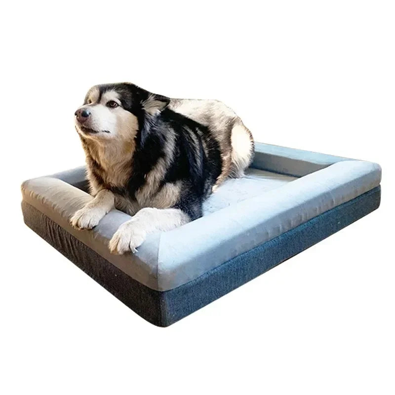 "Soft, washable orthopedic pet bed with memory foam for dogs and cats"