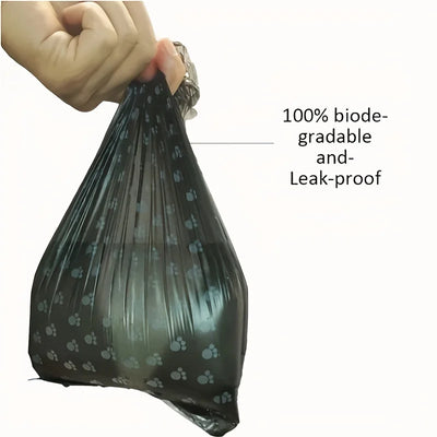 Biodegradable waste bags for dogs, eco-friendly and leak-proof pet poop bags for easy disposal