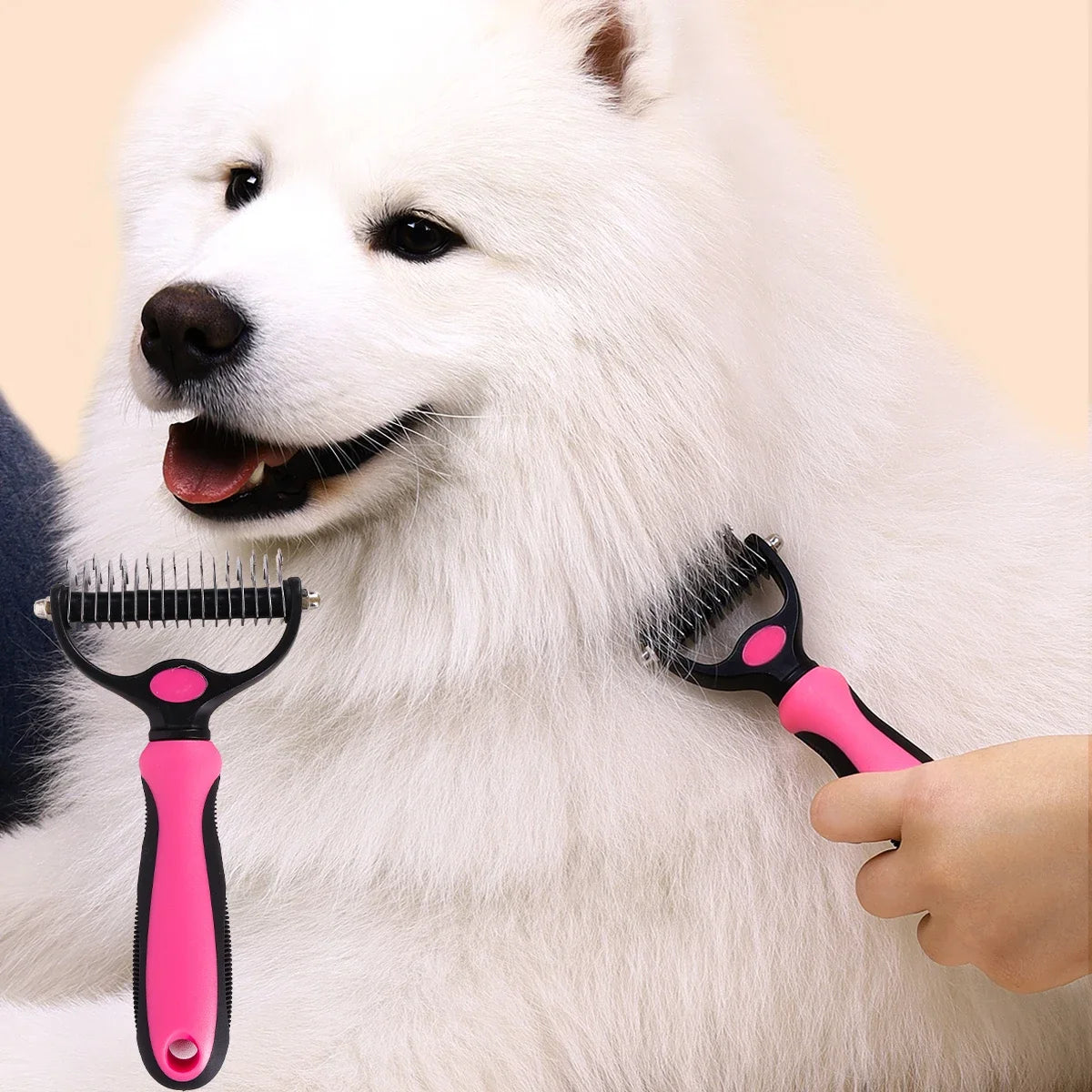 A Pet Double-sided Knot Comb