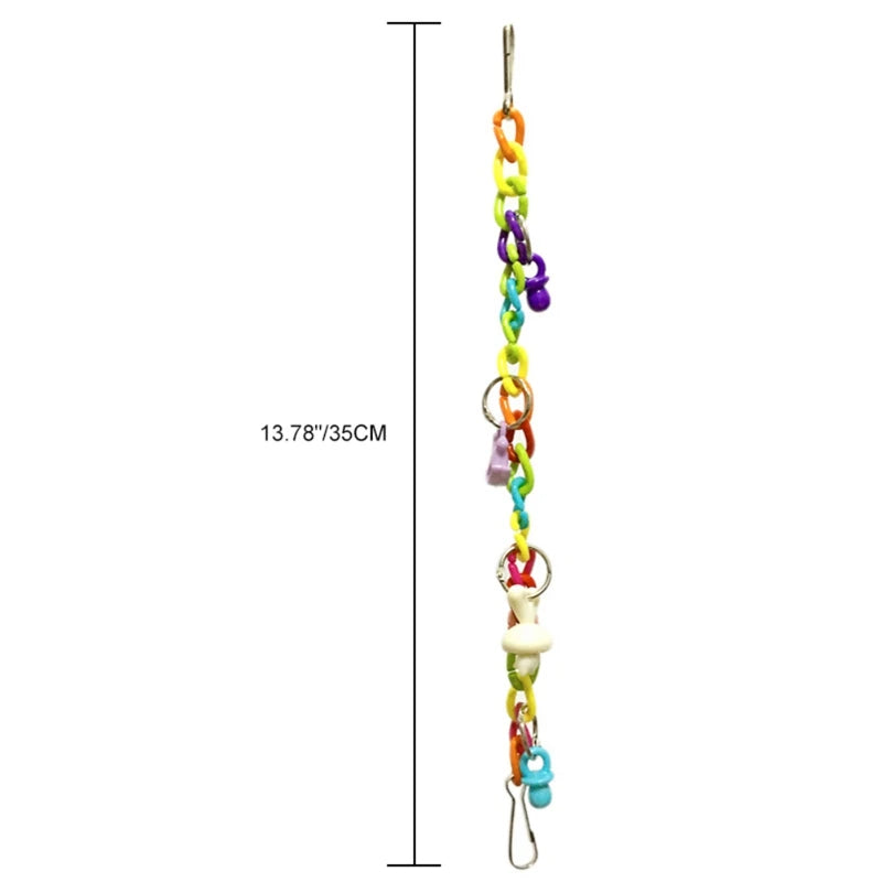 Pet Supplies Toy Parrot Toys Colorful Acrylic Bridge Cage Bird