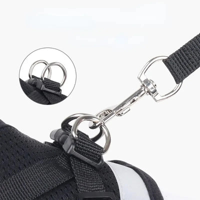 Breathable Pet Leash & Undershirt Harness – No-Pull, Escape-Proof Design