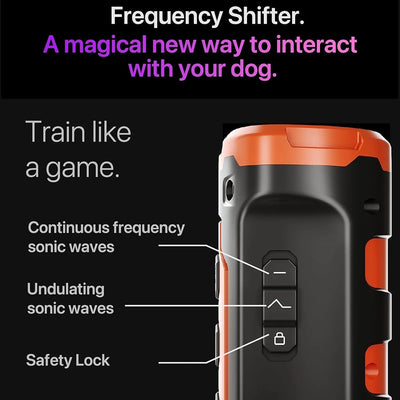 Ultimate ultrasonic dog training and bark control device, designed to stop excessive barking, biting, and unwanted behaviors safely