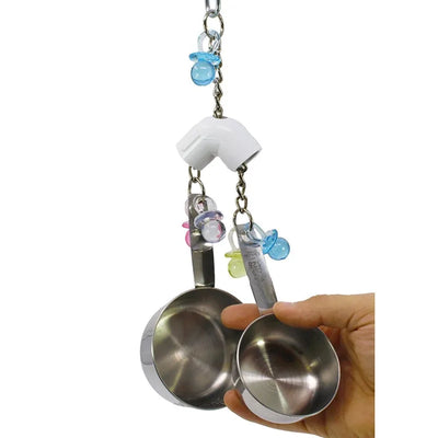 Pet Bird Parrot Toys 4 Stainless Steel