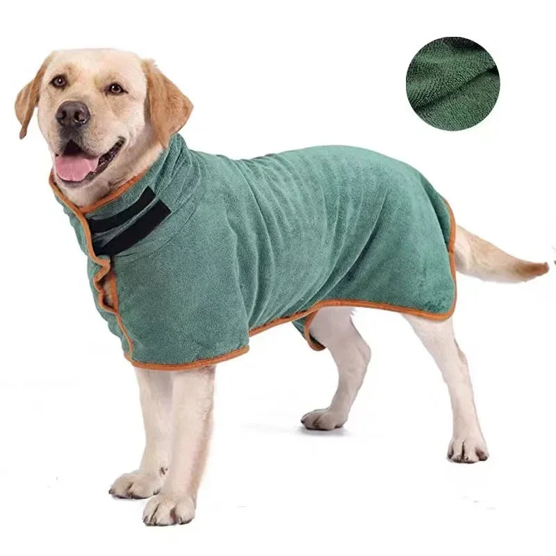 Dog Bathrobe - Absorbent & Quick-Drying Pet Towel 🐶