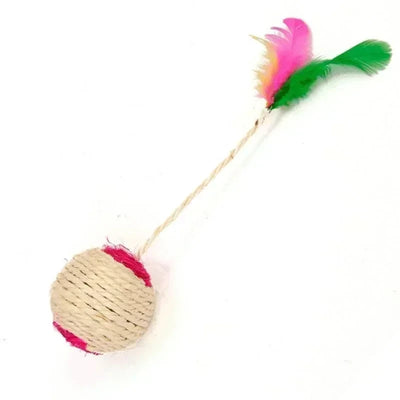 1PC Pet Toys Sisal Scratching Ball Training