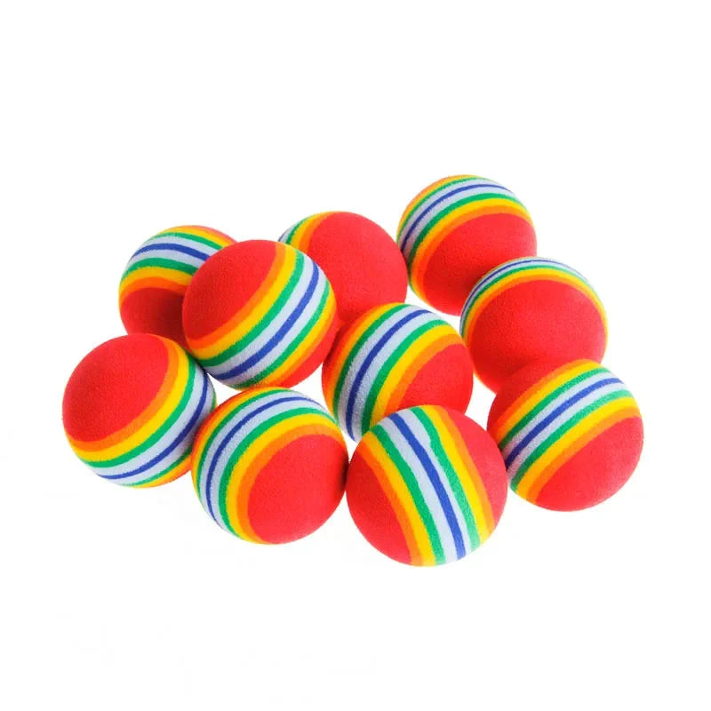 Rainbow EVA Cat Toys Ball