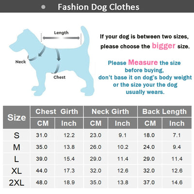 Thicken Warm Dog Jumpsuit Winter Dogs Clothes