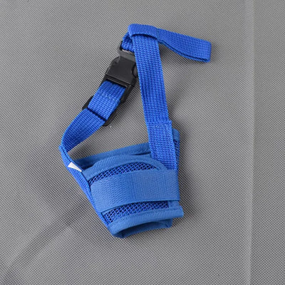  adjustable dog muzzle with secure nylon straps.