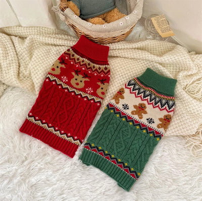 Christmas Dog Clothes Winter Pet Sweater