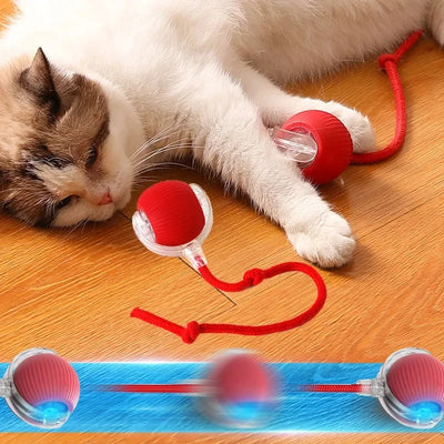 "Interactive Smart Rolling Cat Toy Ball – Rechargeable & Motion-Activated"