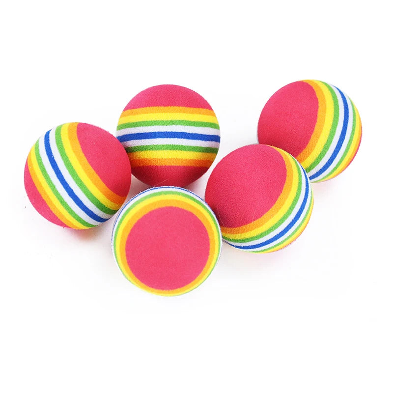 Rainbow EVA Cat Toys Ball