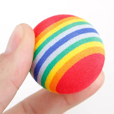 Rainbow EVA Cat Toys Ball