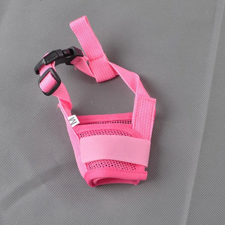  adjustable dog muzzle with secure nylon straps.