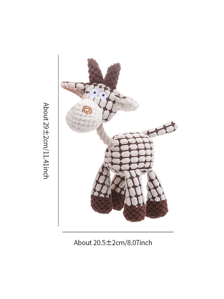 Stuffed donkey pet dog toy Bite