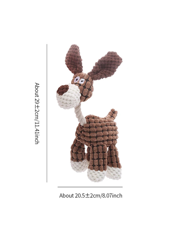 Stuffed donkey pet dog toy Bite