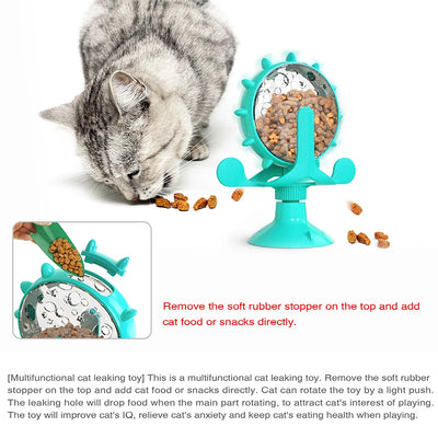 Interactive pet feeding wheel, slow feeder, and food dispensing toy for dogs and cats to encourage healthy eating and mental stimulation